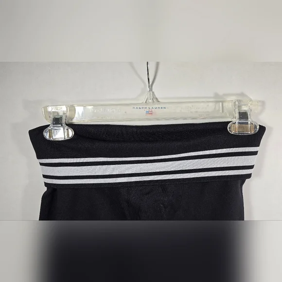 Victoria’s Secret PINK Roll Top Leggings Women's Small Black NWOT - Picture 2 of 11